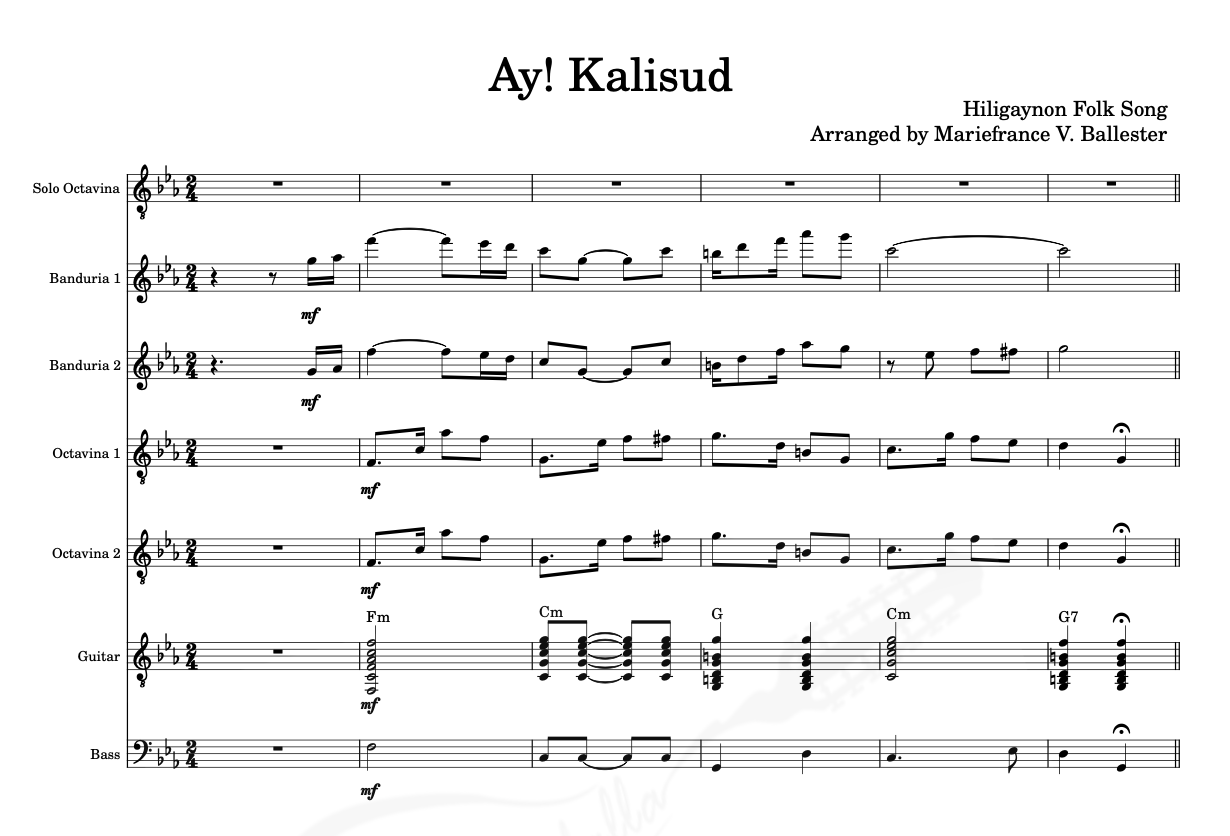 Ay Kalisud Sheet Music