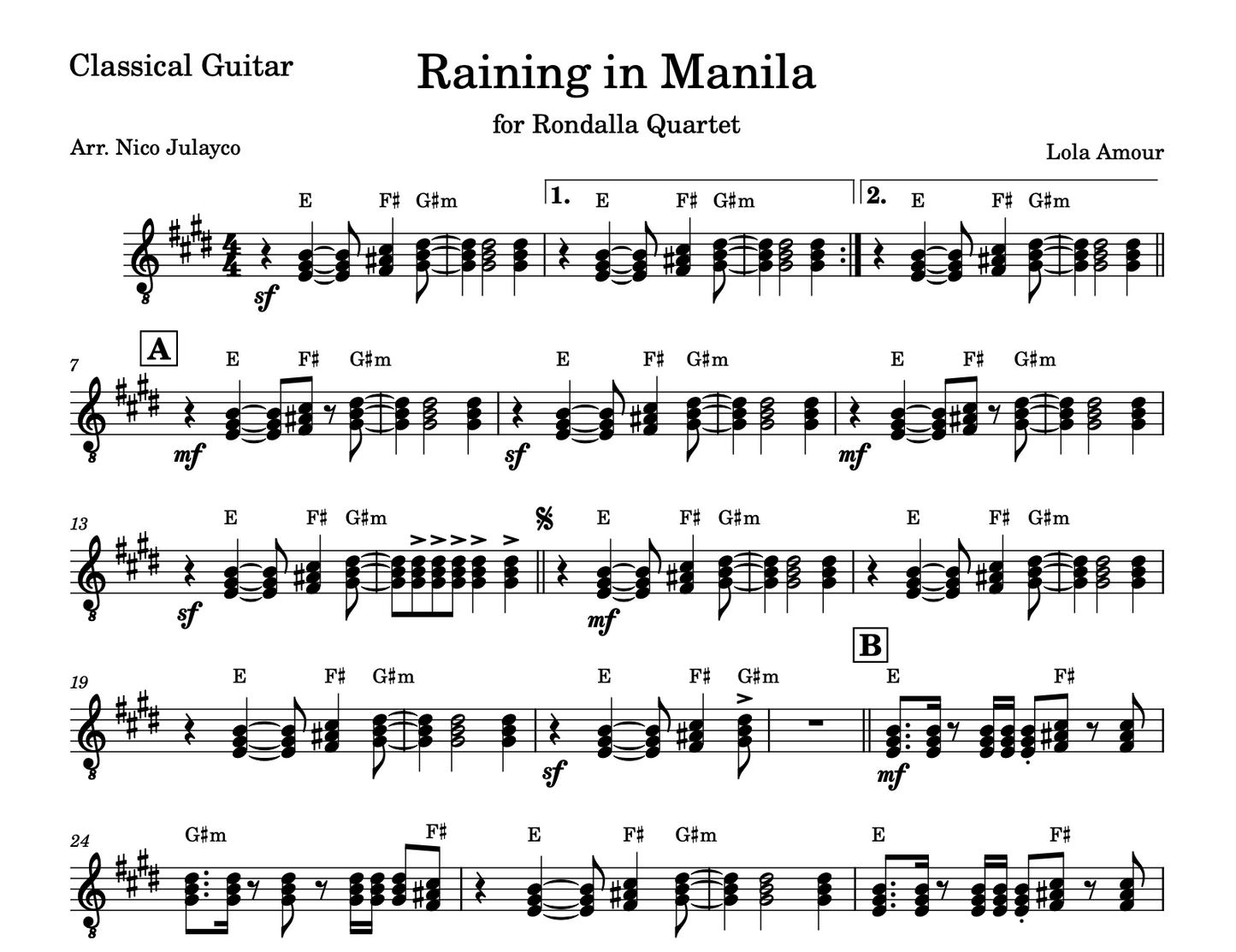 Raining in Manila (Lola Amour)