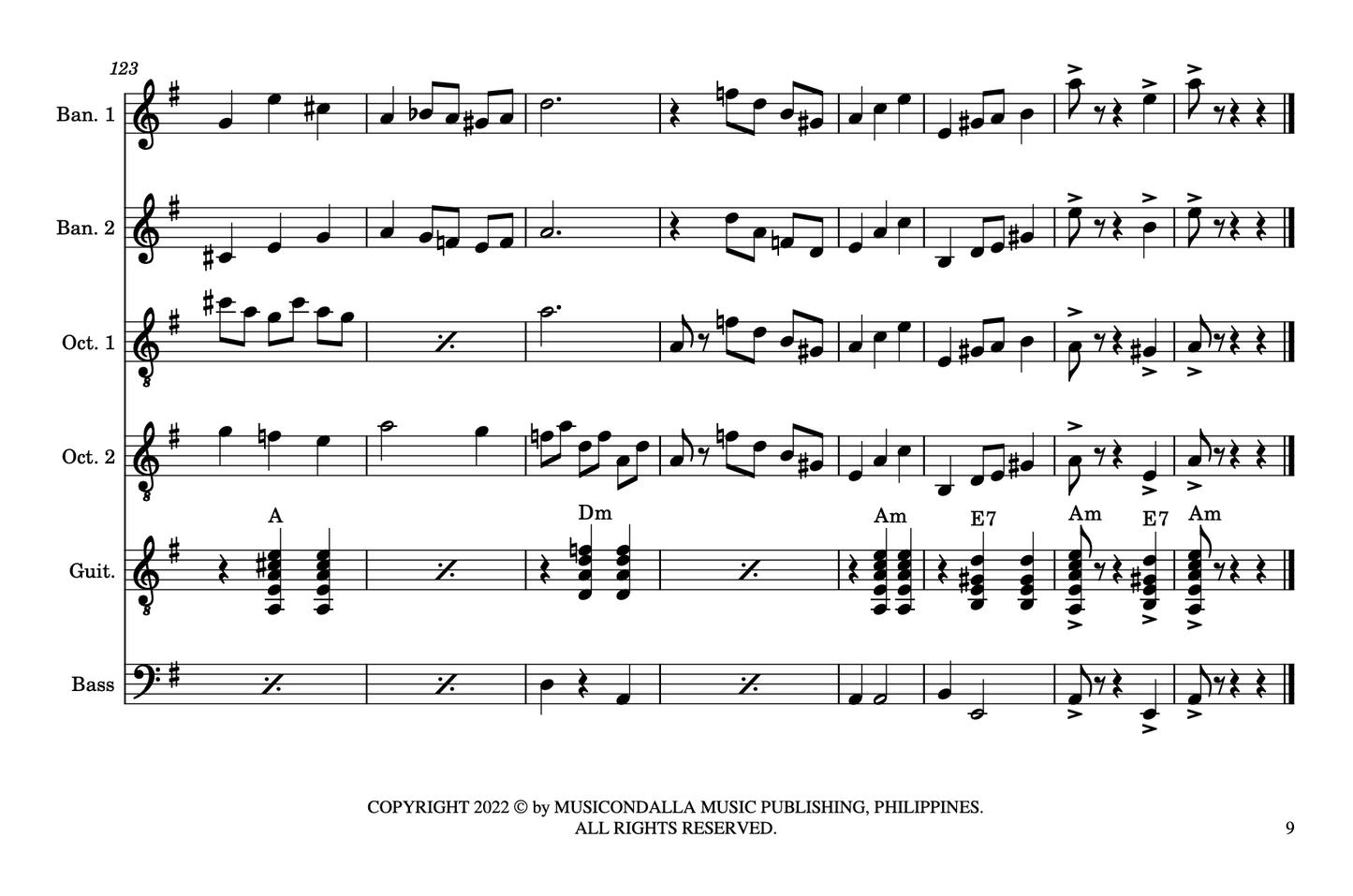 Tinikling - Rondalla Sheet Music by Musicondalla